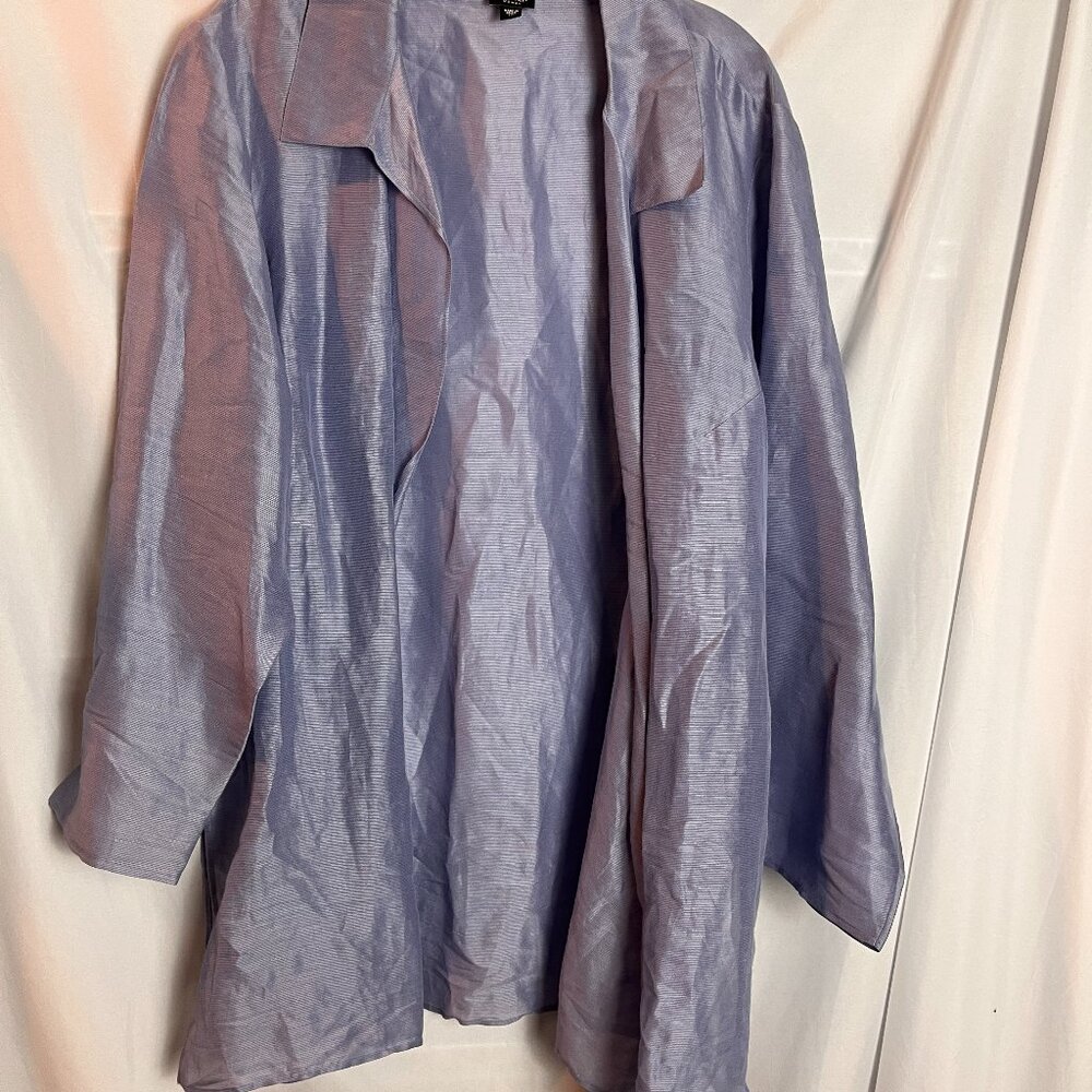Women's Linen/silk Eileen Fisher Woman Blazer Size 1X